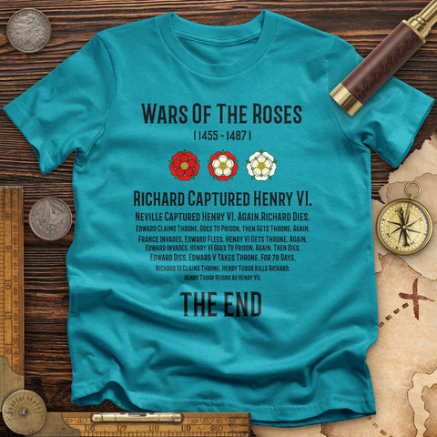 Wars Of The Roses T-Shirt Tropical Blue / S