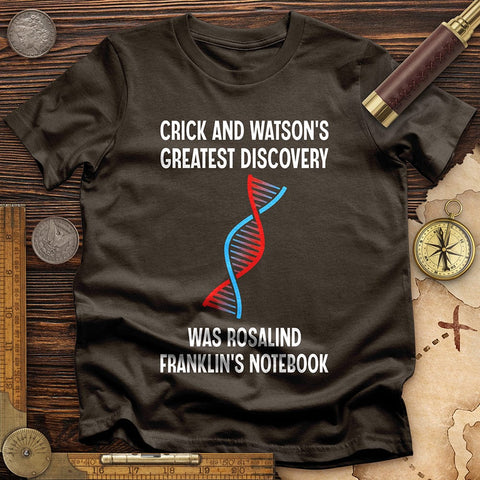 Watson and Crick T-Shirt Dark Chocolate / S