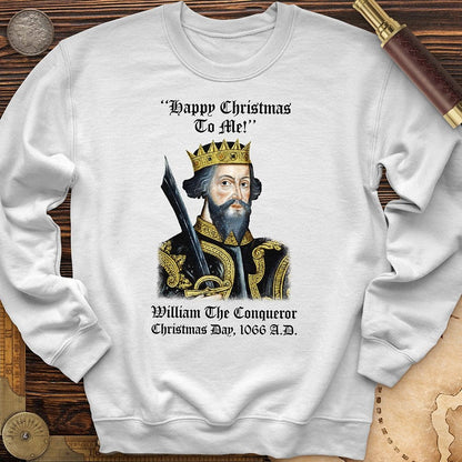 William the Conqueror Crowned Crewneck White / S