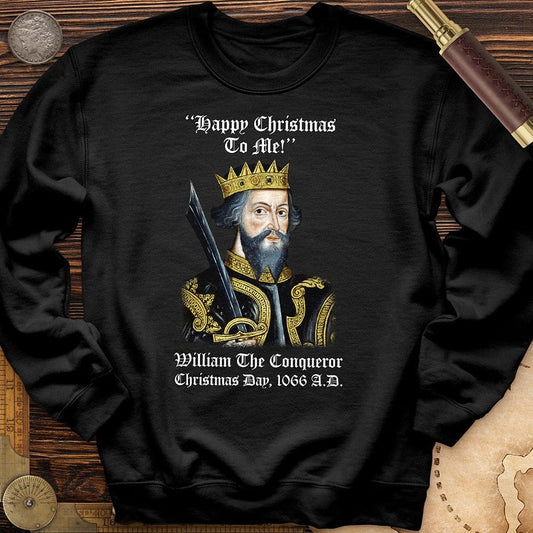 William the Conqueror Crowned Crewneck Black / S