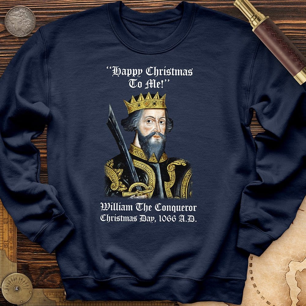 William the Conqueror Crowned Crewneck Navy / S