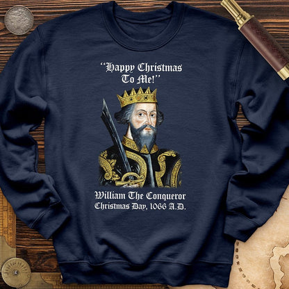 William the Conqueror Crowned Crewneck Navy / S