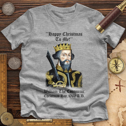 William the Conqueror Crowned Premium Quality Tee Athletic Heather / S