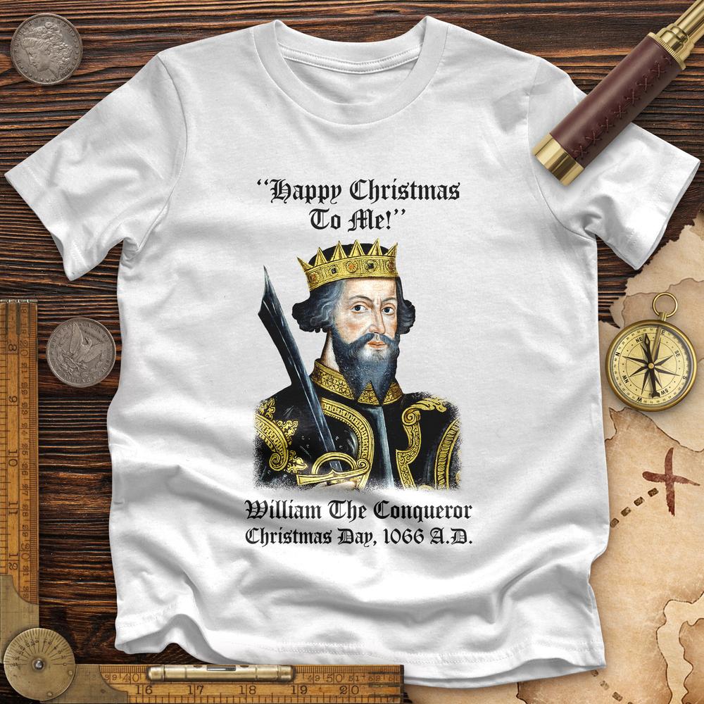 William the Conqueror Crowned Premium Quality Tee White / S