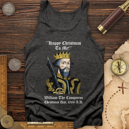 William The Conqueror Crowned Tank Charcoal Black TriBlend / XS