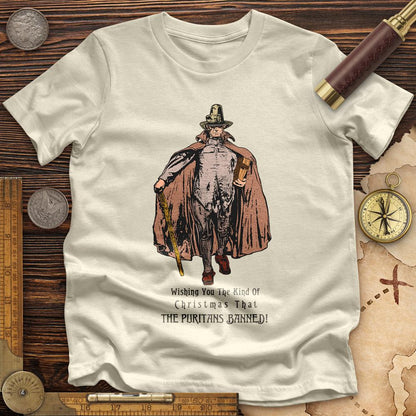 Wishing You The Christmas Premium Quality Tee Natural / S