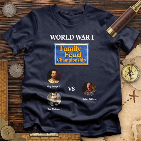WW1 Family Feud Championship T-Shirt Navy / S