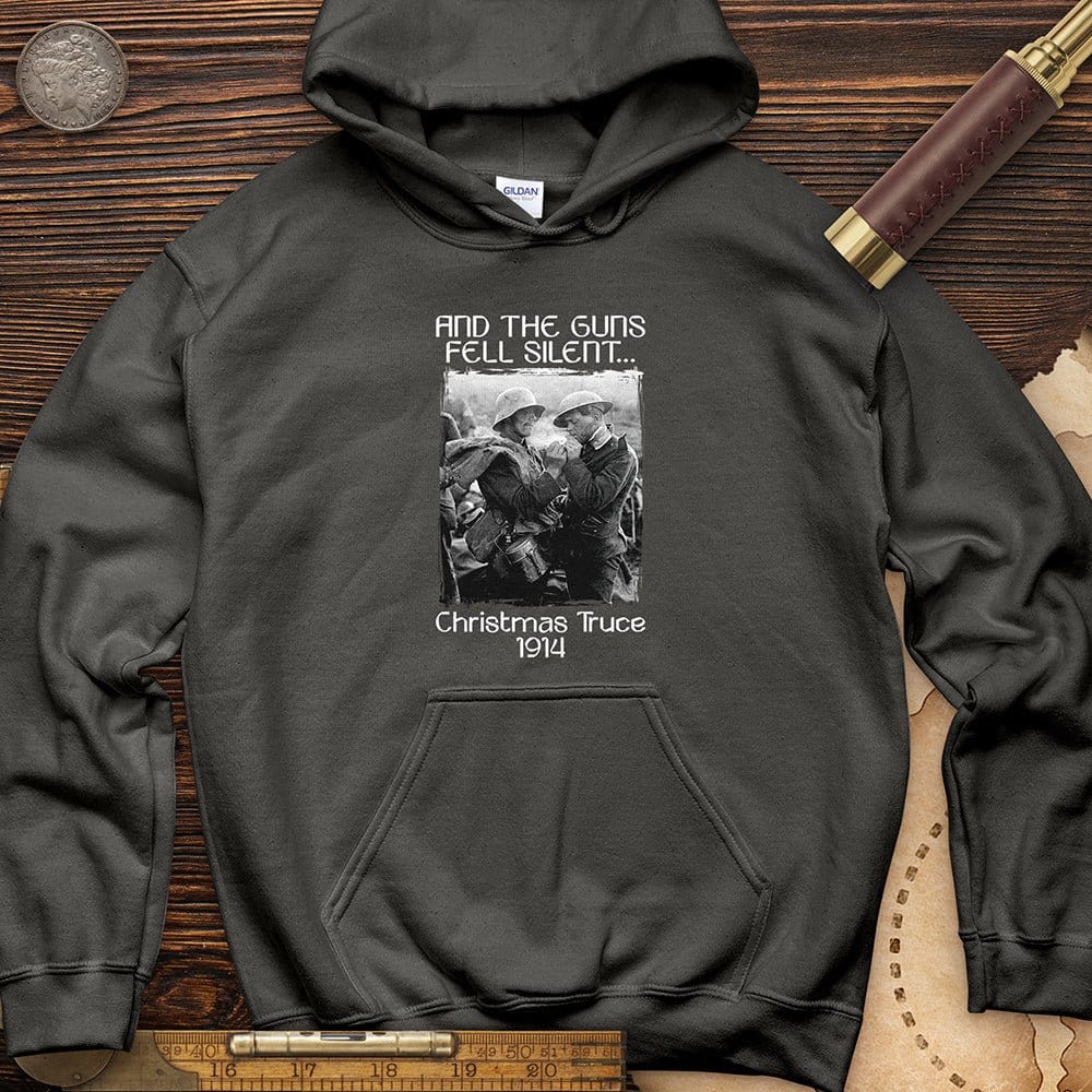 WWI Christmas Truce Hoodie Charcoal / S