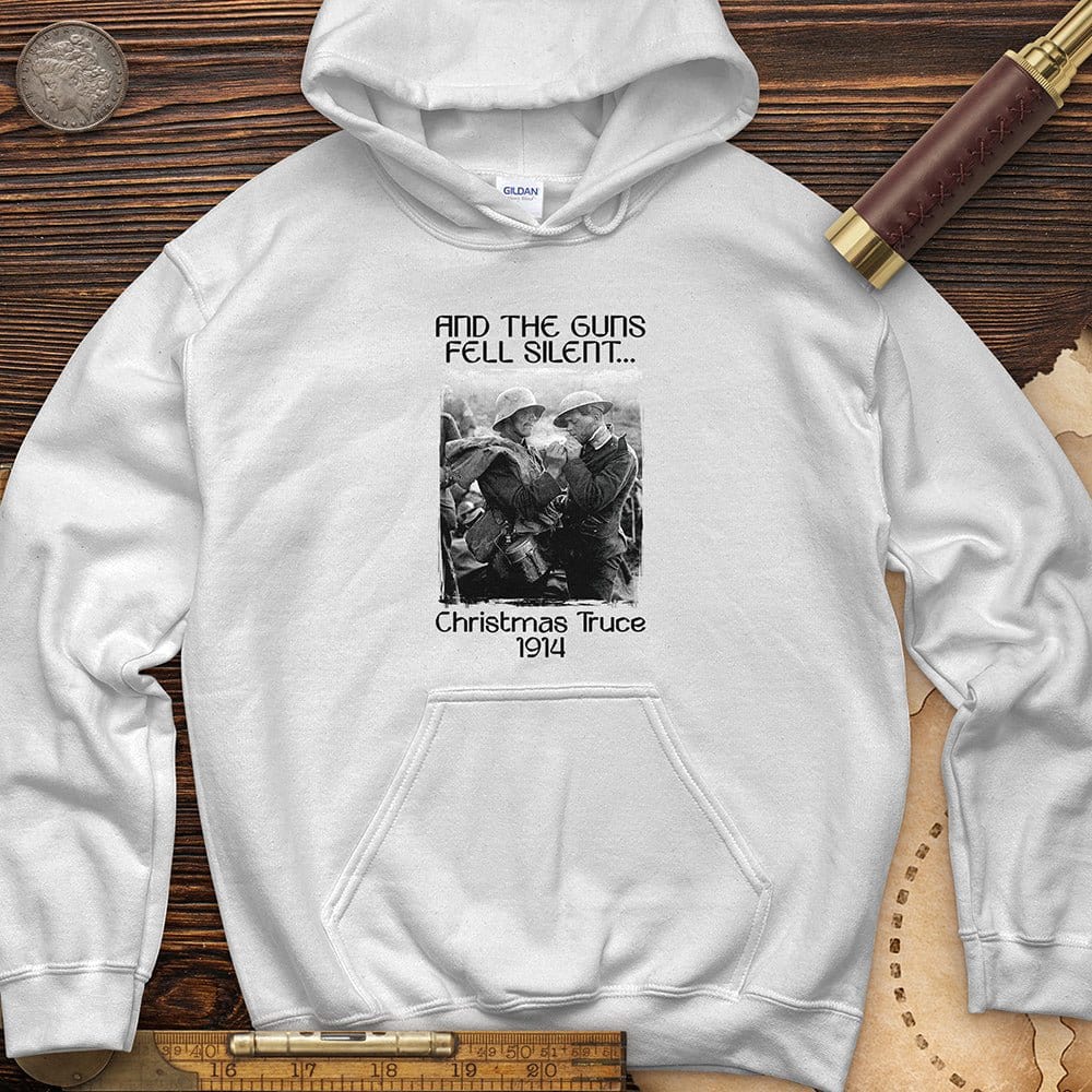 WWI Christmas Truce Hoodie White / S