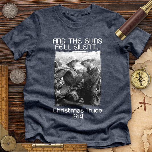 WWI Christmas Truce Premium Quality Tee Heather Navy / S