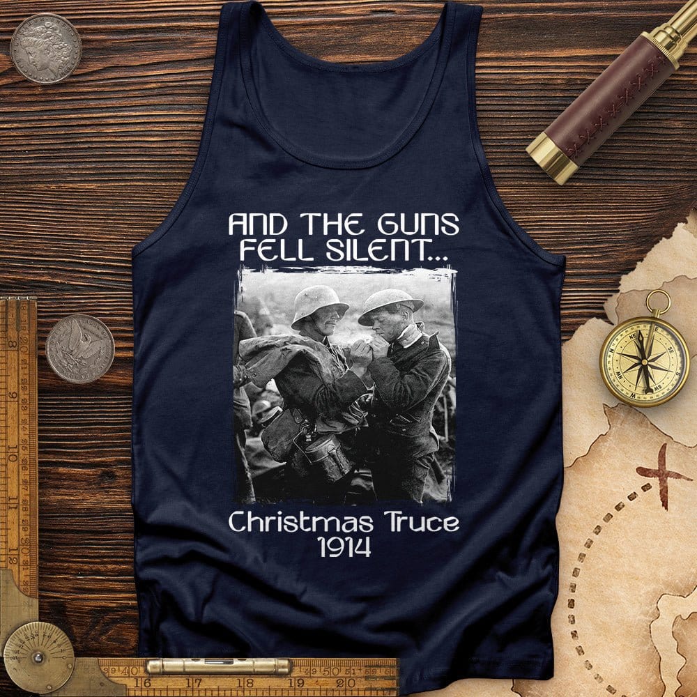 WWI Christmas Truce Tank Navy / XS