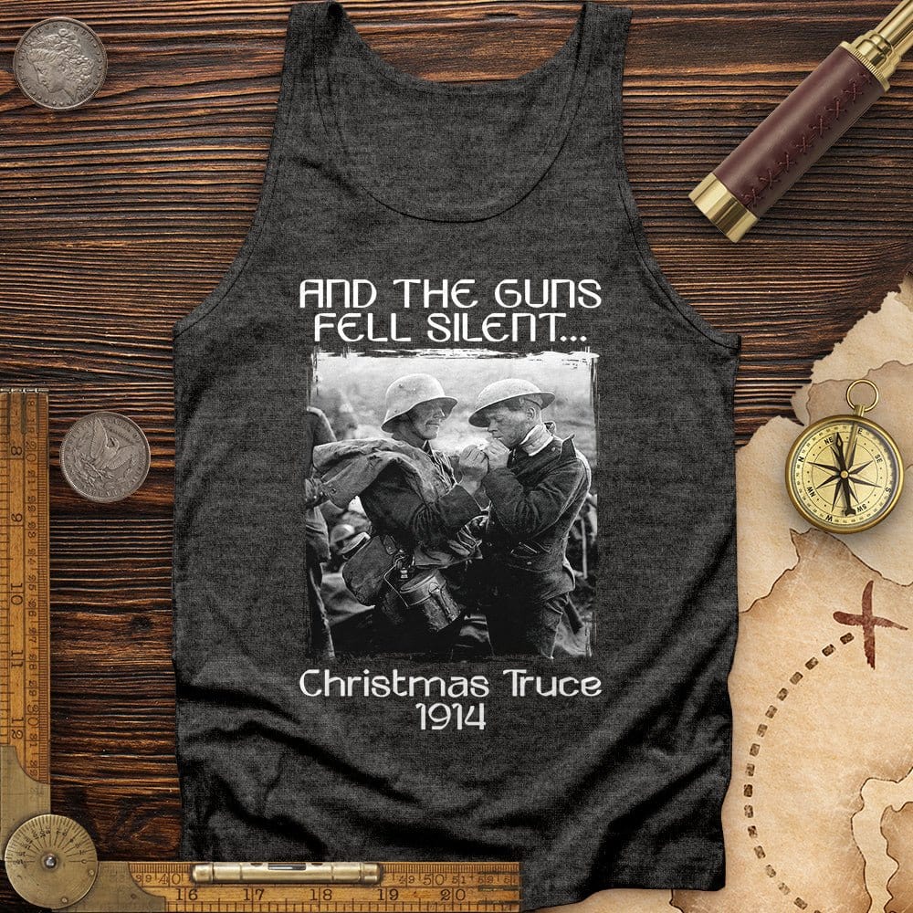 WWI Christmas Truce Tank Charcoal Black TriBlend / XS