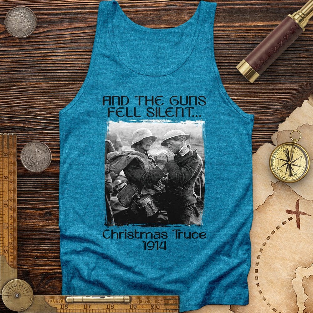 WWI Christmas Truce Tank Aqua TriBlend / XS