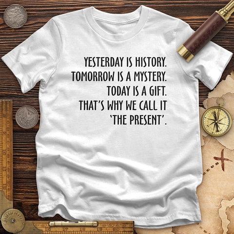 Yesterday Is History T-Shirt White / S