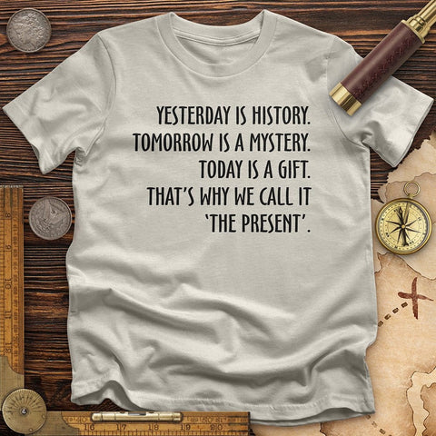 Yesterday Is History T-Shirt Ice Grey / S